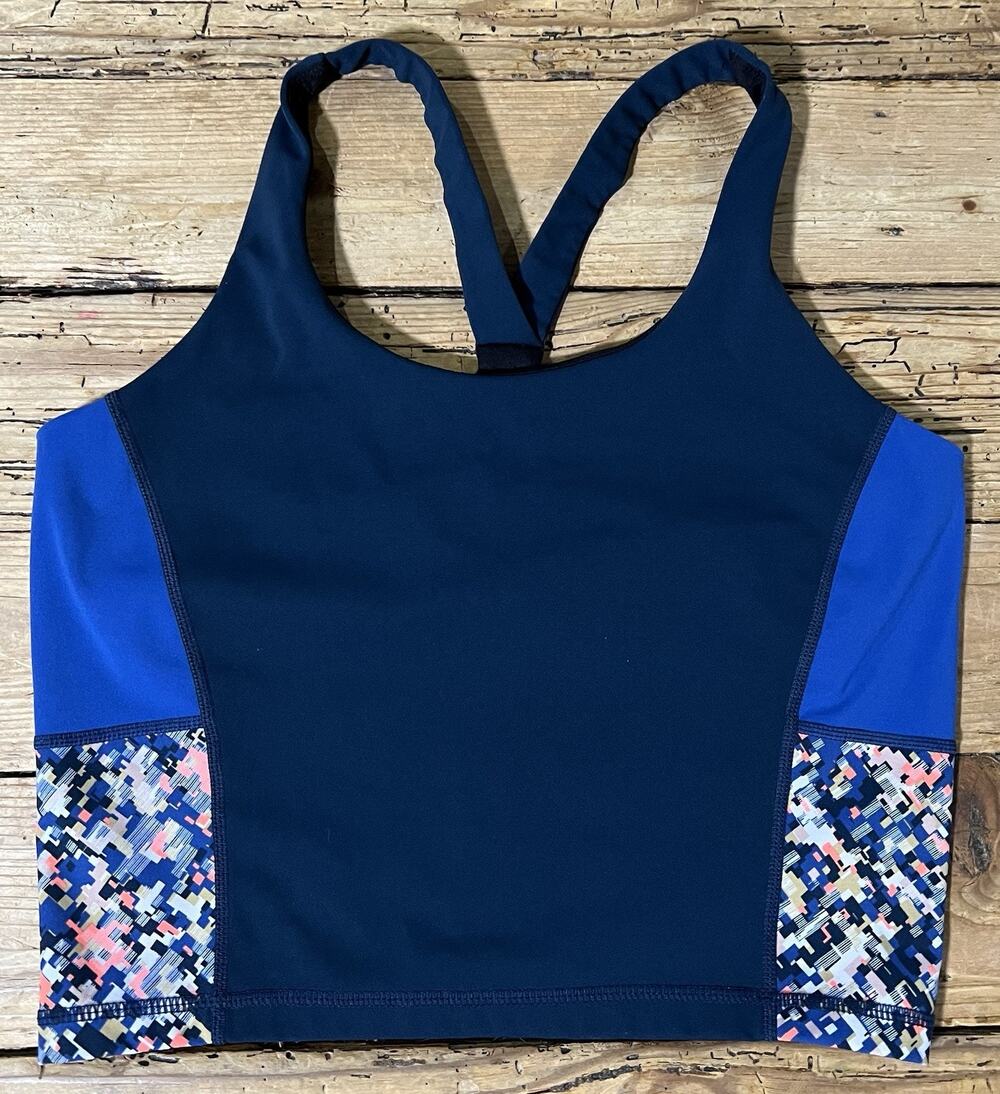 Sweaty Betty Women’s Size M Blue Power Cropped Workout Tank - NWOT